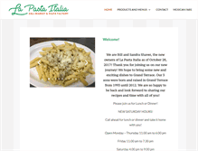 Tablet Screenshot of lapastaitalia.com